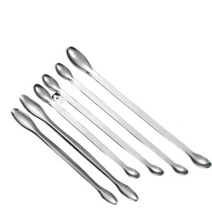 BAFA SURGICAL INSTRUMENTS 1 ud. Cuchara dosificadora de acero inoxidable de doble punta para uso en laboratorio, farmacia y muestras de reactivos - Product Image 2