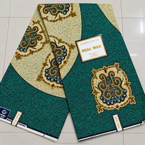Orange Brown Navy African Wax Print Ankara Fabric Paisley Pattern for Women Boys Toy Use in Dresses & Traditional Fashion - Product Image 6
