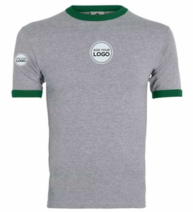 T-shirts Ringer ajustés en coton de qualité supérieure pour hommes, T-shirt Ringer en tissu tri-mélange - Product Image 1