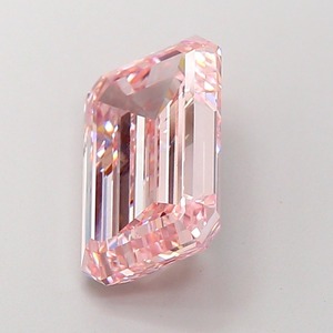 Diamant rose intense fantaisie de 5,01 carats, taille émeraude, cultivé en laboratoire, clarté VS2, polissage excellent, diamant non monté certifié IGI pour bijoux personnalisés - Product Image 2