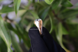 Anillo de Sello para Hombre en Oro Amarillo con Diamante Cultivado en Laboratorio con Corte Brillante Certificado por IGI, Anillo de Compromiso en Oro de 10K, 14K, 18K y Plata 925, 935 - Product Image 2