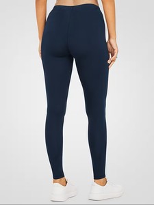 Women's High-Waisted Thermal Soft Breathable <b>Shaping</b> <b>Leggings</b> Solid Color Ankle-Length Casual Pants - Product Image 3