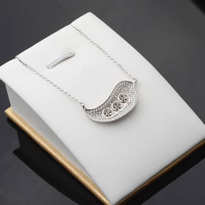 จี้เงินแท้ S925 สร้อยคอผู้หญิง 5-6 นิ้ว สายคล้องไหปลาร้า อุปกรณ์ DIY ดีไซน์ใบไม้ ชุดเปล่าสำหรับทำจี้  เครื่องประดับแฟชั่น - Product Image 1