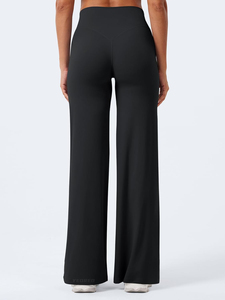 Leggings de sport pour femmes sans couture avant, taille haute, coupe droite, ultra doux, imprimé color block, séchage rapide, anti-plis, pour le yoga - Product Image 3