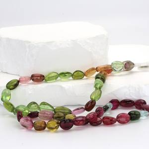 ลูกปัดทัวร์มาลีนสีชมพูทรงหยดน้ำขนาด 9x7 มม. 11x8 มม. สำหรับทำเครื่องประดับ สร้อยข้อมือ สร้อยคอ DIY - Product Image 3