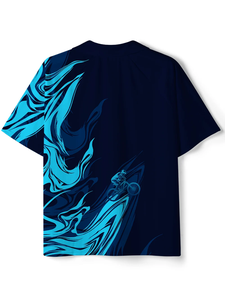 Camiseta de Ciclismo Sublimada para Hombre, Manga Corta, Secado Rápido, Cuello Camisero, Poliéster, Deportiva, para Todas las Temporadas, Corte Regular - Product Image 2