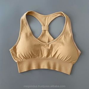 Sports Bra for Women Push Strappy Back Crop Tops Padded Running Gym Workout Active Wear Wirefree Yoga Bra Lightweight Seamless - Product Image 4