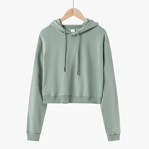 เสื้อฮู้ดครอปท็อปแขนยาวสำหรับผู้หญิง - Product Image 4