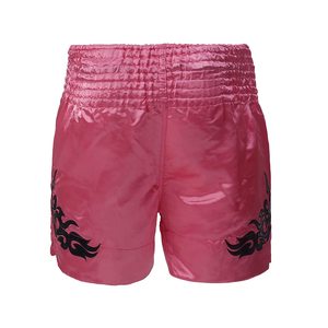 Fabricant de shorts de boxe thaïlandaise sur mesure, shorts en satin Muay Thai à taille haute, production en gros - Product Image 6