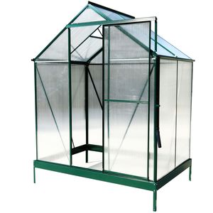 Kit Serra da Giardino Walk-in in Policarbonato 6.3*4.2*7 con Struttura in Alluminio Rinforzato per Esterni, Grondaia e Porta di Ventilazione B - Product Image 4