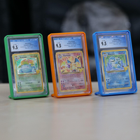 Nouveau panneau arrière en acrylique transparent pour cartes gradées, protection antichoc pour PSA Slab, protège-cartes coloré, protection antichoc pour cartes gradées, couleurs assorties