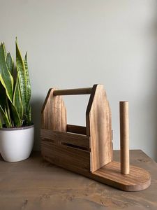 High Demand Wooden Kitchen Cutlery Holder <b>Table</b> Decorative Box Accessory - Product Image 3