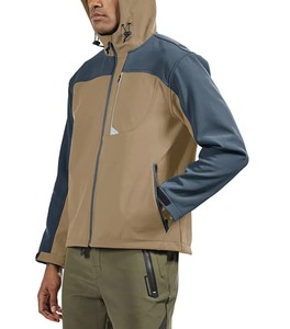 เสื้อแจ็คเก็ตฤดูหนาวแบบ unisex ผ้า softshell กันลม กันน้ำ แขนยาว ซิป คอตั้ง สีพื้น บาง - Product Image 3