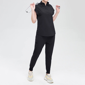 Ensemble de blouses et pantalons cargo extensibles à col en V pour femmes, séchage rapide, uniformes d'infirmière - Product Image 6