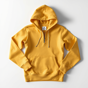 เสื้อฮู้ดผู้หญิงแบบสวมหัว ซิป 3/4 ผ้าฝ้ายฟลีซน้ำหนักเบา พร้อมบริการปรับแต่งแบบ OEM ODM - Product Image 5