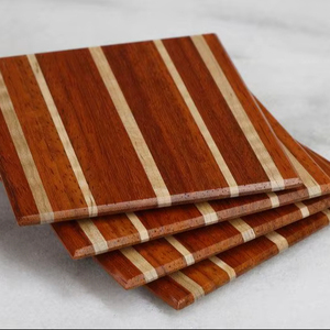 Elegant Hardwood Drink <b>Coaster</b> <b>Set</b> - Product Image 1