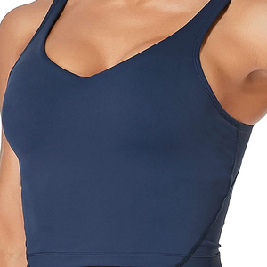 เสื้อชั้นในกีฬาสำหรับผู้หญิง แห้งเร็ว เหมาะสำหรับออกกำลังกาย ฟิตเนส โยคะ วิ่ง ระบายอากาศได้ดี แบบครอปท็อป - Product Image 2