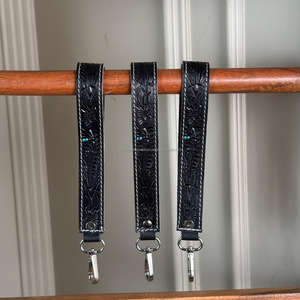 Wholesale Promotional Personalized Hand Tooled Leather Key Chain Design Gifts Engraved Genuine Leather Keychain & <b>Carabiner</b> - Product Image 6