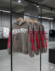 Vêtements pour hommes, les plus demandés par les clients, sweats à capuche zippés, broderie appliquée, strass personnalisés, prix raisonnables, sweats à capuche zippés - Product Image 5