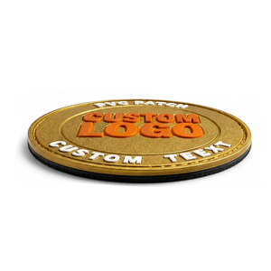 Custom Made PVC Rubber <b>Patch</b> Rectangle Style 3D Embossed <b>Sew</b>-<b>On</b> Logo Design Rubber <b>Patches</b> for Garments Caps Bags Use - Product Image 3