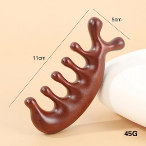 Eco-Friendly Rustic Wooden Gua Sha <b>Face</b> Massager with Solid Acacia Wood Crafts for Muscle Relaxation-New Year Gift - Product Image 2