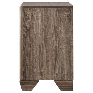 Comodino Rettangolare a 2 Cassetti Tomasina in Finitura Lavata Color Tortora - Product Image 5