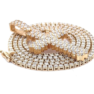 Pendentifs et breloques en diamants de haute joaillerie, style hip-hop, chaîne au meilleur prix, breloque avec pendentif en diamants sertis, personnalisable - Product Image 6