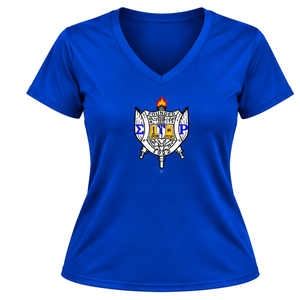 Camiseta Deportiva Personalizada con Cuello en V para Mujeres de la Hermandad Griega Sigma Gamma Rho, Camiseta Deportiva de Manga Corta para Gimnasio y Fitness, Ropa al por Mayor - Product Image 1