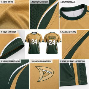 Camiseta de Torneo de Cornhole Personalizada OEM para Hombre, Sublimada, Ligera, Transpirable, de Malla de Poliéster, Uniforme Deportivo - Product Image 6