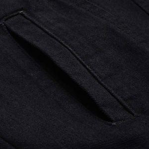 Veste en jean pour homme ODM, style urbain unisexe, personnalisable, coupe-vent, col montant, saison hiver, service OEM, personnalisation frontale, haute qualité - Product Image 4