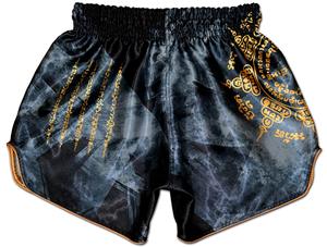 Muay Thai short premium quality satin fabric custom design breathable lightweight gym training short <b>elastic</b> waistband men women - Product Image 2