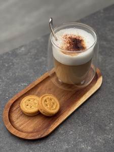 Bandeja de Madera Hecha a Mano Personalizada para Servir, Bandeja Decorativa de Madera Natural para Desayuno, Café, Té, Comida, Bebidas, Aperitivos, Restaurante - Product Image 6