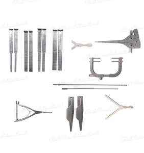 Ensemble d'instruments orthopédiques pour plaques d'ostéotomie tibiale haute (HTO) en acier inoxydable, manuel, certifié CE par Dentavex - Product Image 1