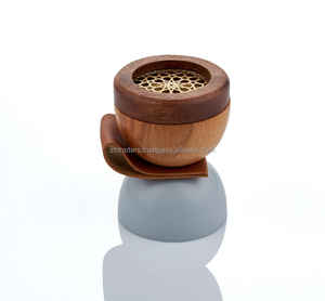 Artistic Arabic Mabkhara Crafted from Resin Epoxy and Natural Wood for Premium <b>Bakhoor</b> <b>Oud</b> and Spiritual Home Ambience - Product Image 2
