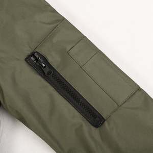 Men's Plain <b>Bomber</b> <b>Jacket</b> Trend Casual Breathable Comfortable Custom Logo Regular Fit <b>Baseball</b> WholesalePrice <b>Jacket</b> For Men - Product Image 4