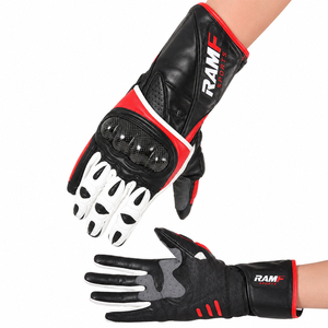 Guantes de Motocross para Motociclismo, Deportes al Aire Libre, Servicio OEM, Guantes de Cuero de Primera Calidad para Motocicleta - Product Image 4