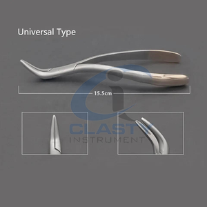 Ensemble de forceps d'extraction dentaire CLASTY en acier inoxydable, poignée moletée manuelle, instruments chirurgicaux de classe I - Product Image 4