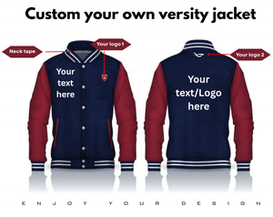 REEMA Procduced Custom alta calidad 100% lana personalizado Chenille bordado Varsity de los hombres | Bomber Jacket Letterman | Chaquatas - Product Image 2