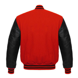 New Best Design Hooded Thick Varsity <b>Jackets</b> <b>for</b> <b>Men</b> Regular Sleeves 100% Wool Fabric Wholesale Baseball Cartoon Patchwork - Product Image 4