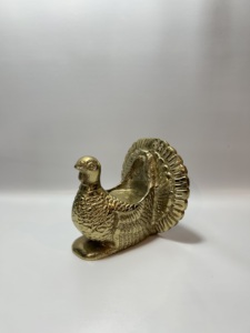Figura Moderna de Pájaro Turco de Metal, Estatua Decorativa para Acción de Gracias, Portavelas de Mesa, Pequeña Maceta para Suculentas, Adorno Artesanal Hecho a Mano - Product Image 2