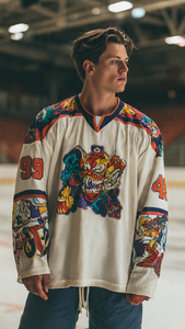 High Quality Men's Ice Hockey Wear Sublimated Ice Hockey Jerseys Custom Reversible Hockey Jerseys Perfect For Training Wholesale - Product Image 5