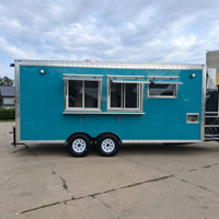 Remolque Comercial de Comida con Ventana Multiservicio, Plancha, Estufa de Gas, Fregadero, Aire Acondicionado y Diseño Personalizado para Negocios de Comida Callejera en Festivales y Ferias