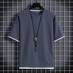 เสื้อยืดสีดำพรีเมียมขายส่ง คุณภาพสูง ผ้าฝ้าย 100% เสื้อยืดเรียบ แขนสั้น คอกลม เสื้อลำลอง เนื้อผ้านุ่ม ระบายอากาศได้ดี - Product Image 4