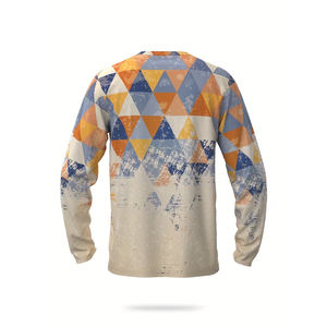 T-shirt à manches longues pour homme, coupe classique, imprimé personnalisé, séchage rapide, léger, écologique, 100% polyester, taille plus, vêtements décontractés - Product Image 2