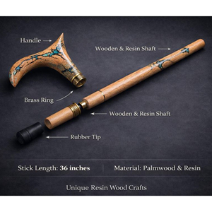 Canne décorative en bois pour hommes et femmes, canne de marche artisanale de haute qualité, fournisseur en gros de cannes de marche en bois - Product Image 4