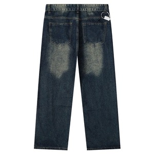Nuevos Jeans de Moda con Diseño Personalizado, Anchos y Holgados para Hombre, Transpirables, Lavado Nieve, Pantalones de Mezclilla de Alta Calidad, 100% Algodón, Secado Rápido, Precio Bajo - Product Image 2