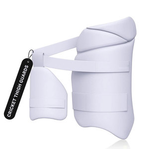 Protector de Muslo para Cricket para Adultos, Protección de Bateo de Alto Rendimiento, Resistencia a Impactos Fuertes, Acolchado Interior Suave, Ajuste Ajustable, PU - Product Image 1