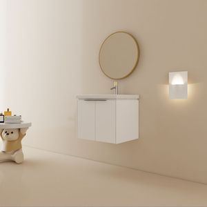 Mobile Bagno da 24 Pollici con Lavabo e Chiusura Ammortizzata, Ideale per Bagni Piccoli, con Funzione di Apertura e Chiusura Morbida - Product Image 2