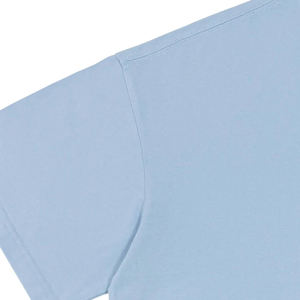 Vintage Custom Graphic Printing Logo <b>Men</b> Cropped Boxy Acid Washed <b>Light</b> <b>Blue</b> 200gsm 100% Cotton Oversized Fitted T <b>Shirt</b> - Product Image 5