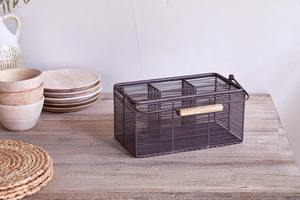 Soporte de Cubiertos de Metal Negro Vintage, Ideal para Uso Diario en la Cocina, Porta Cucharas y Tenedores para Mesa de Comedor, Cafetería y Restaurante - Product Image 2